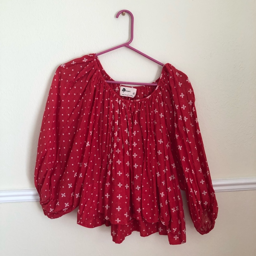 Anthropologie Kopal Prairie Blouse